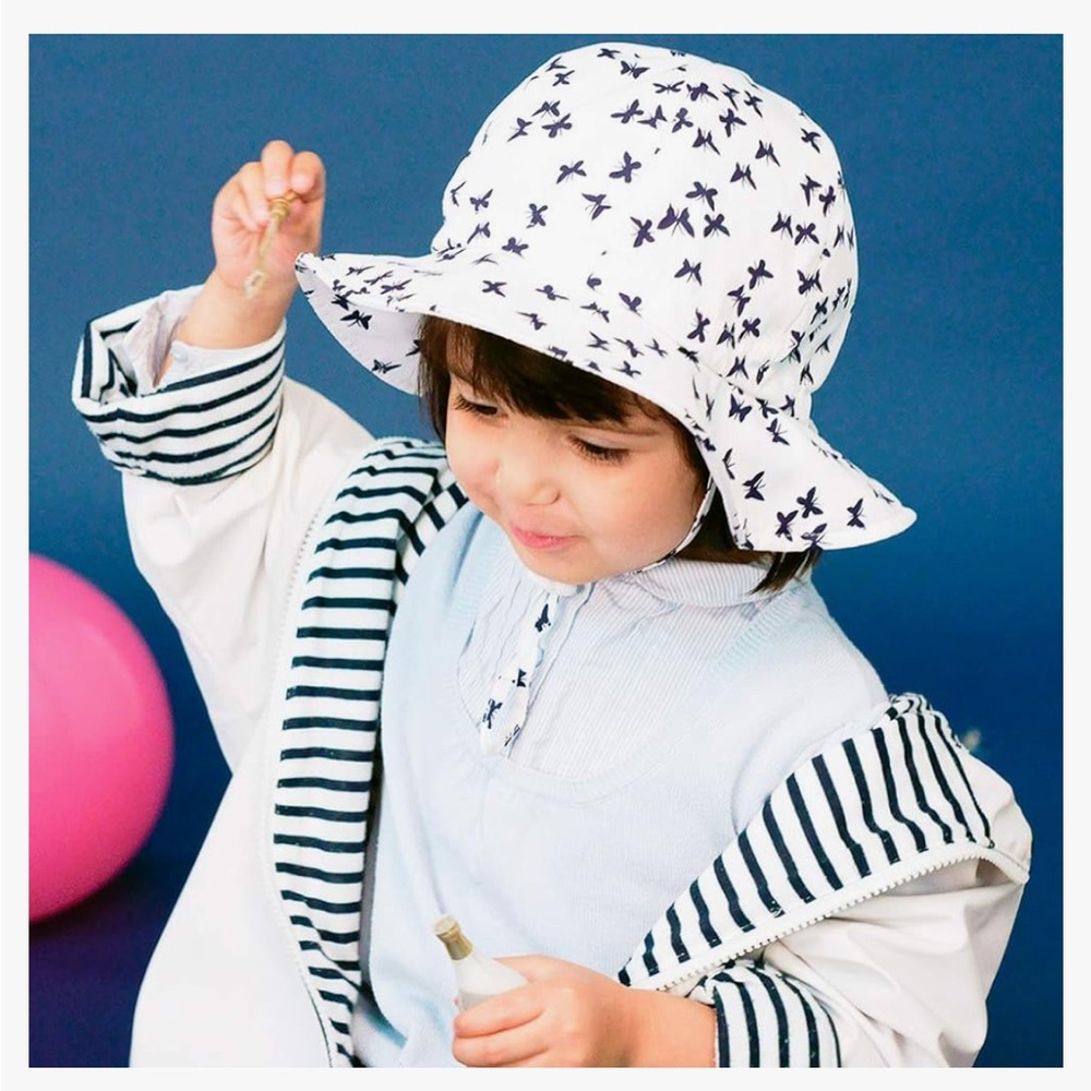 Ami&Li tots Unisex Child Adjustable Wide Brim Sun Protection Hat UPF 50 Sunhat - Picture 4 of 5